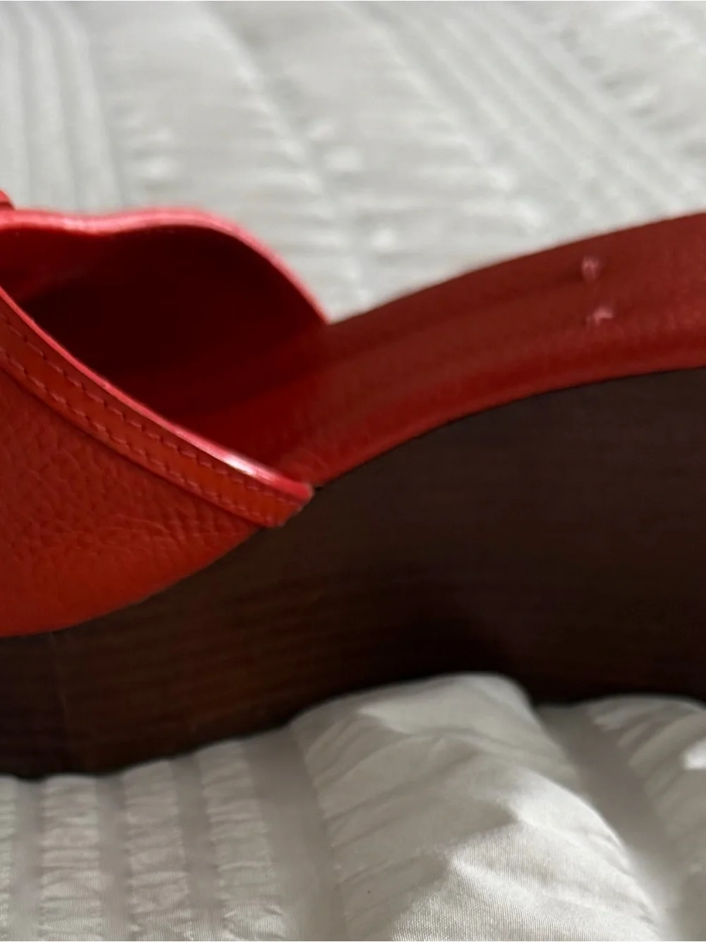 Tory Burch Selma Platform Wedge Slide Sandals. Size 10M - Picture 7 of 10